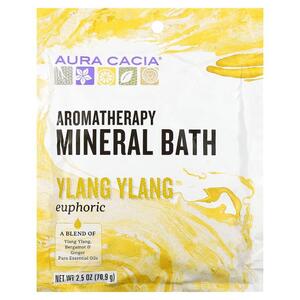 아우라 카시아, 아로마 테라피 미네랄 배스 AROMATHERAPY Mineral BATH , 유포릭 일랑일랑 EUPHORIC Ylang Ylang , 2.5 oz 70.9