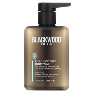 Blackwood For Men, 퓨어 모이스처 바디 워시, 멘톨, 인삼 및 동백 오일, 200ML 7FL oz)