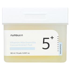 Numbuzin, No.5 비타민 나이아신아마이드 농축 패드, 70매, 180ML 6.08FL oz)