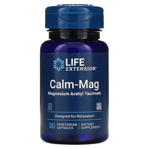 라이프 익스텐션 Life Extension, Calm Mag, 마그네슘 아세틸 타우리네이트, 베지 캡슐 30정