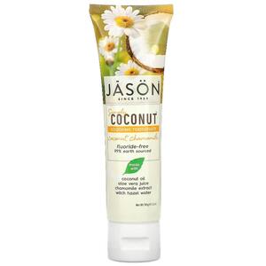 제이슨 내추럴 Jason Natural, Simply Coconut, 진정 치약, 코코넛 카모마일, 119G 4.2OZ)
