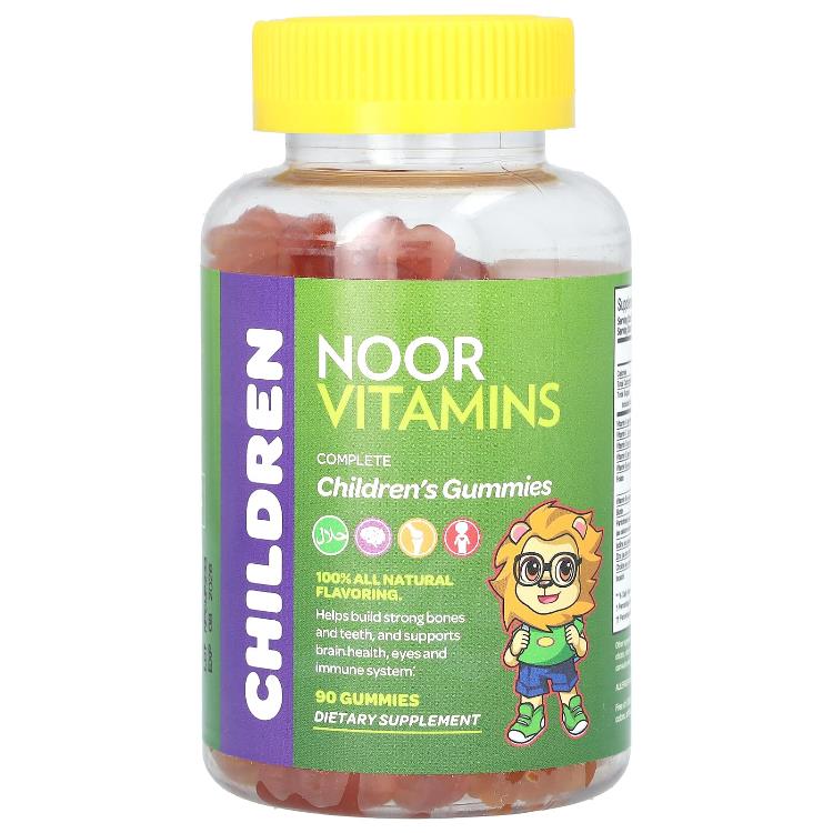 Noor 비타민 Vitamins, 어린이용 구미젤리, Complete, 구미젤리 90개