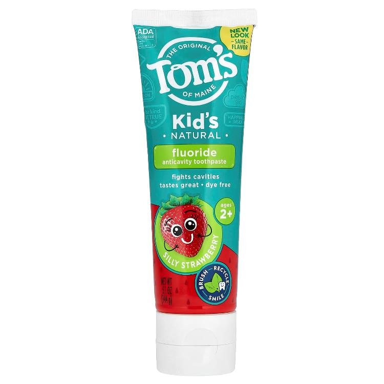 Toms of Maine, 어린이용 천연 불소 충치 예방 치약, 만 2세 이상, 딸기 향, 144G 5.1OZ)
